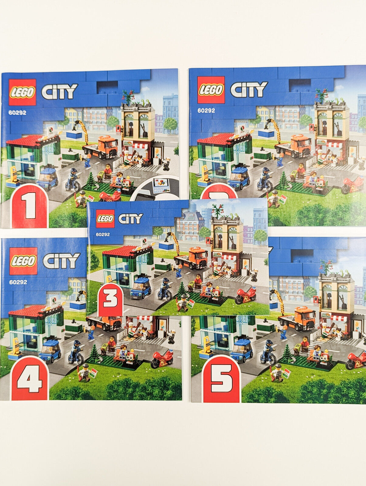New LEGO 60292 City Town Center **Lot of 5 - Booklets Only** - StudBee