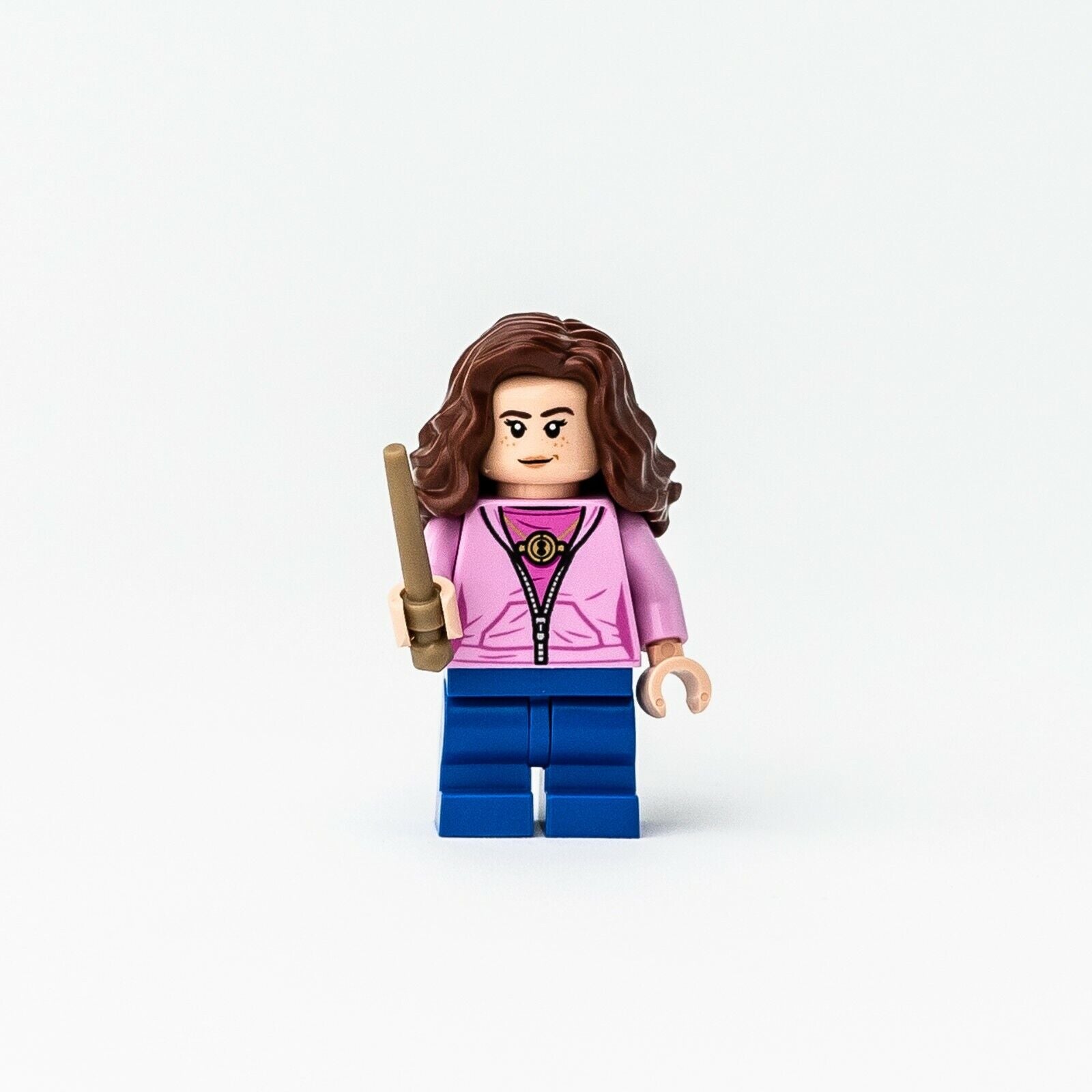 New LEGO Hermione Granger, Bright Pink Jacket Minifigure - 75947 (hp181) - StudBee