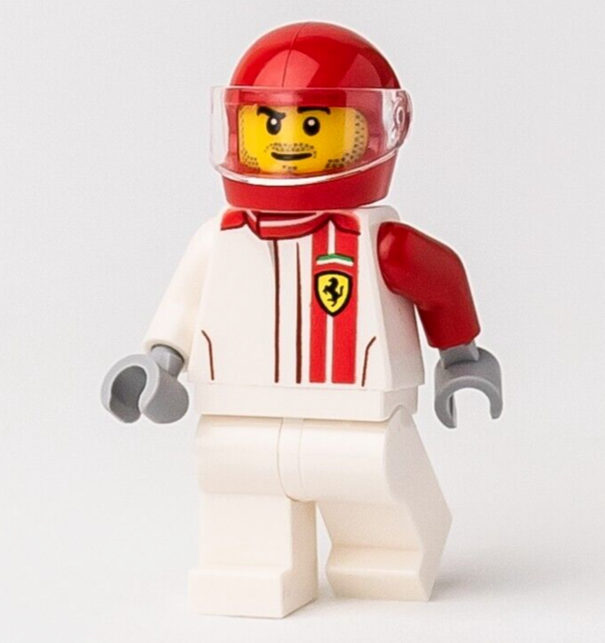 LEGO Ferrari F40 Competizione Driver Minifigure - 75890 (sc077)