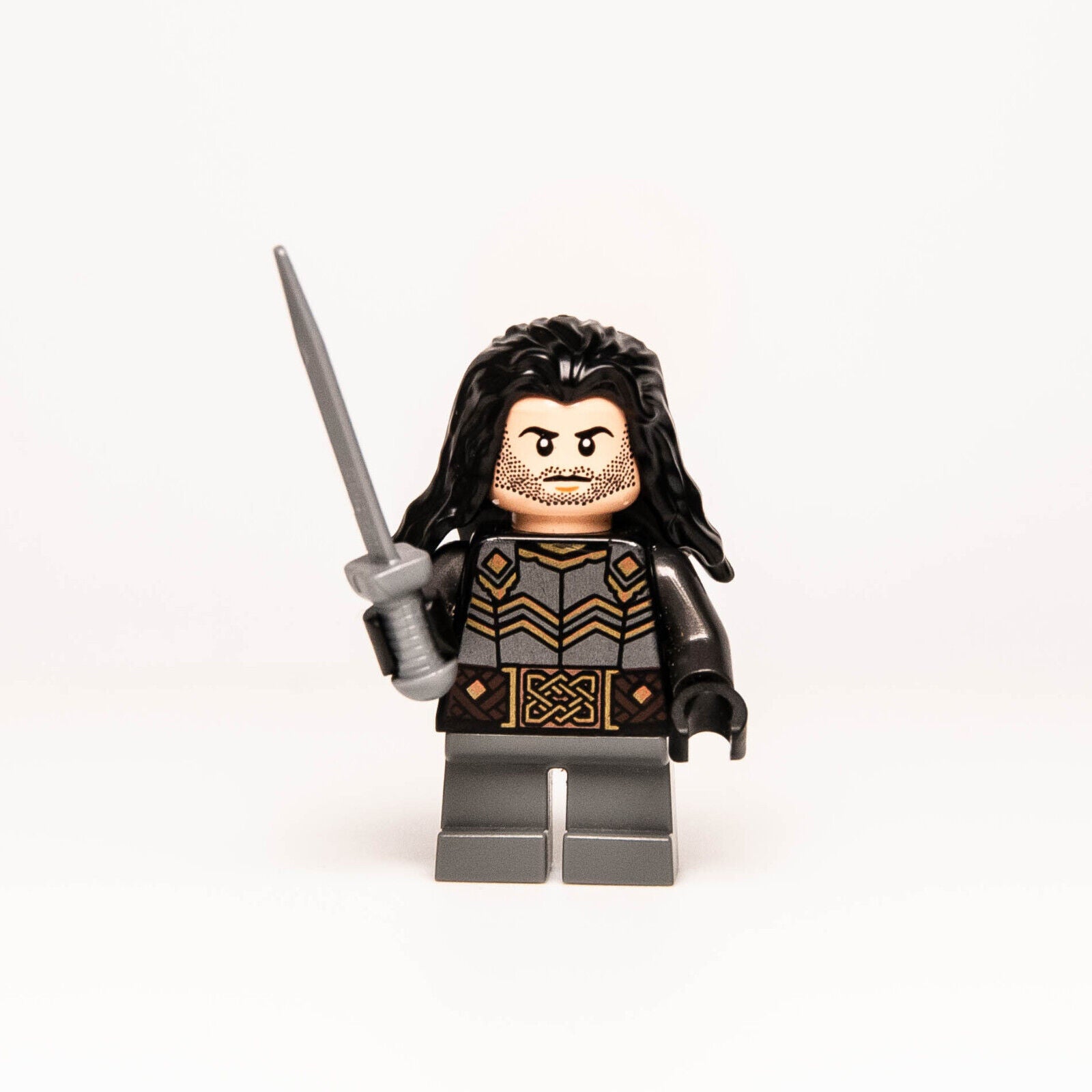 Lego LoTR Hobbit Minifigure - Kili the Dwarf Gold (lor096) 79018 Lonely Mountain - StudBee