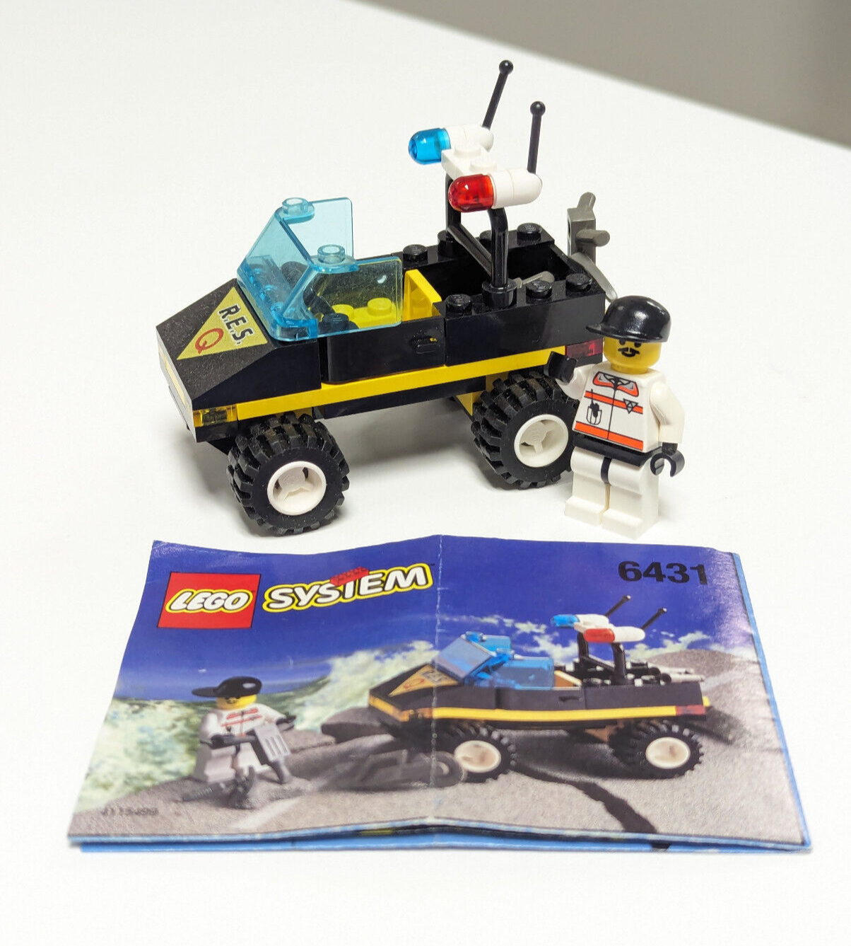 Vintage Lego Town Res Q 6431 Road Rescue 100 Complete w Instructi