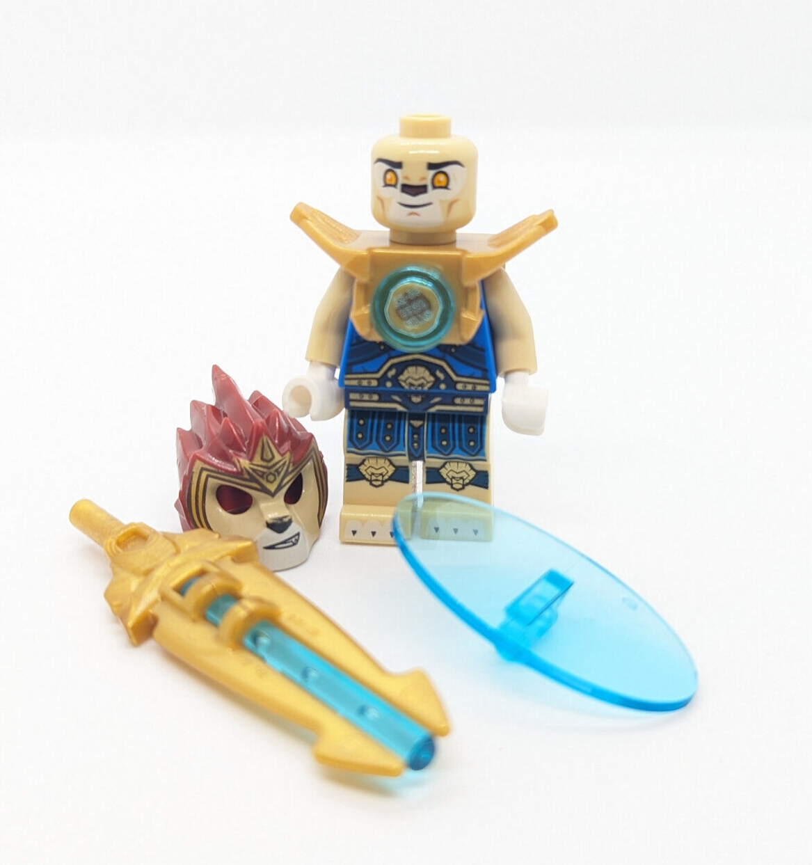 Lego Chima Minifigure - Laval w/ Light Armor & Sword Shield (loc049) 70123 - StudBee