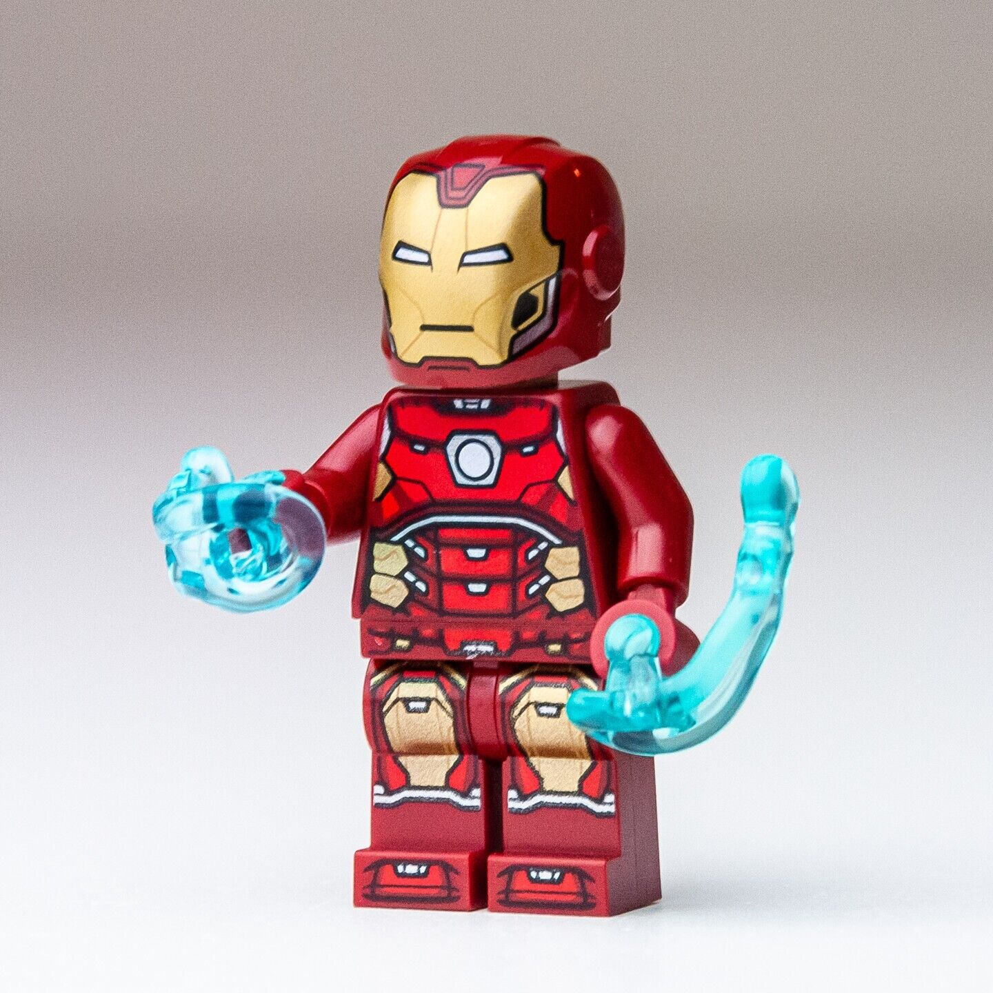 New LEGO Iron Man Silver Hexagon on Chest Minifigure - Marvel Avengers (sh612) - StudBee