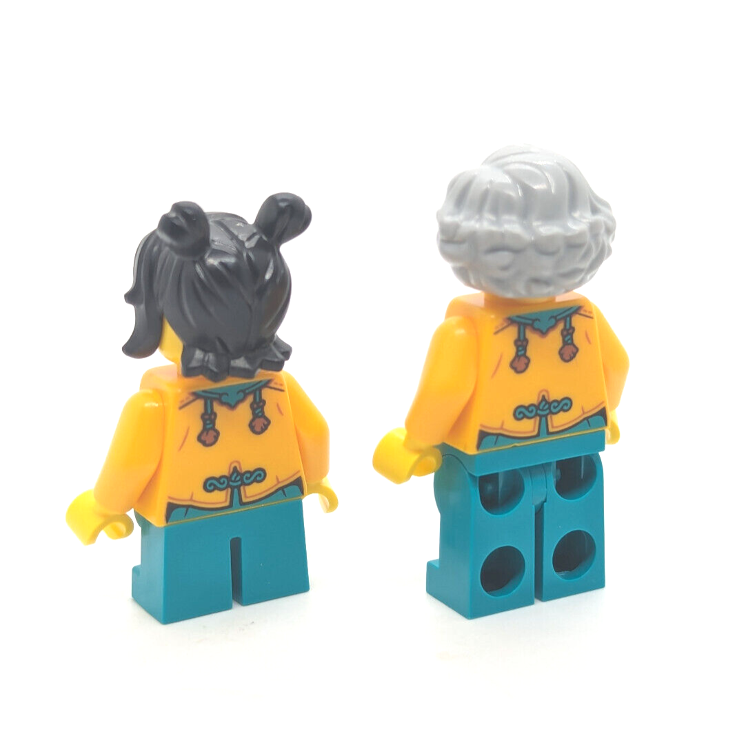 New LEGO Chinese Lunar New Year: Family Grandma & Girl Orange Tang 80113 (hol341 - StudBee
