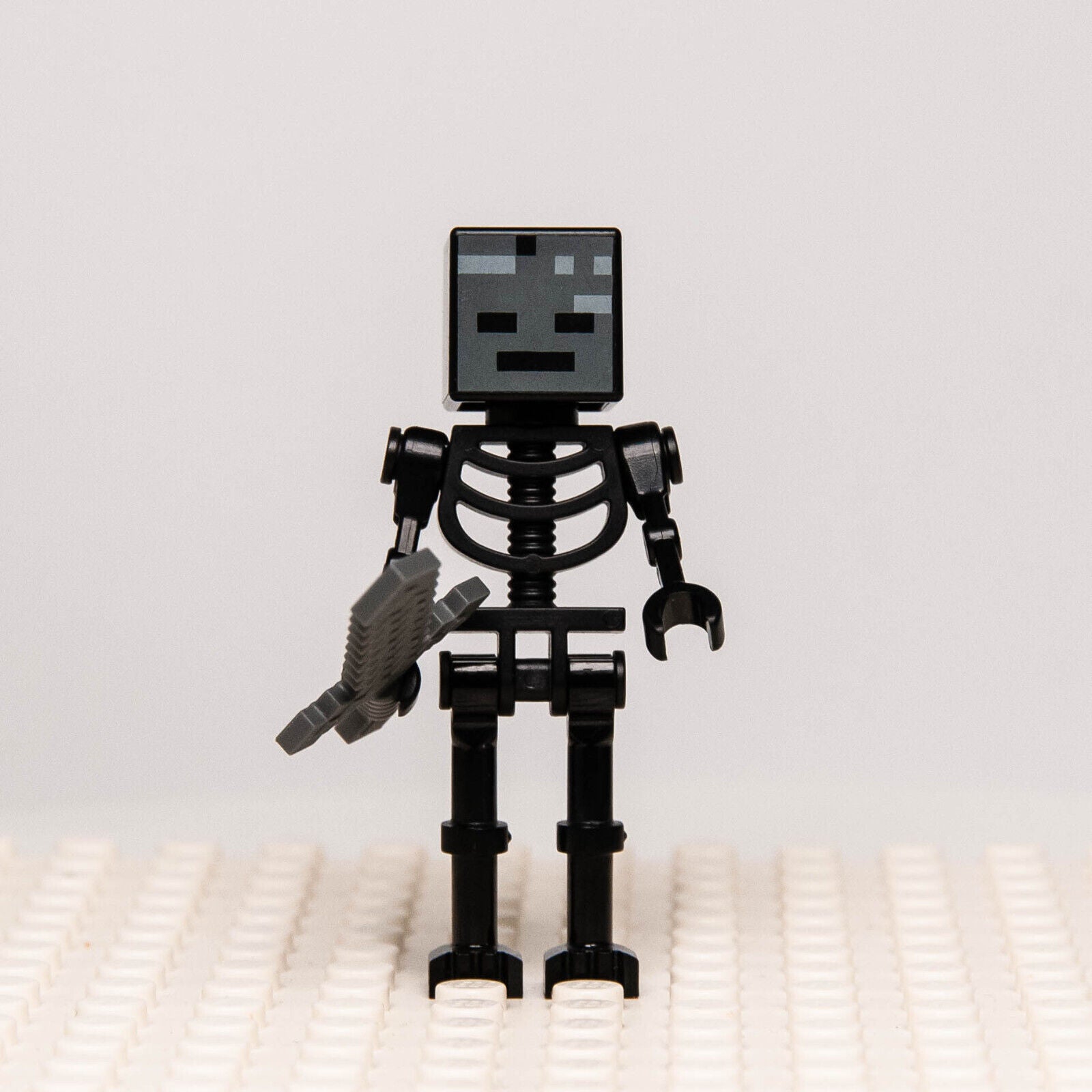 Lego Minecraft Minifigures - Black Wither Skeleton, Straight Arms (min025) - StudBee