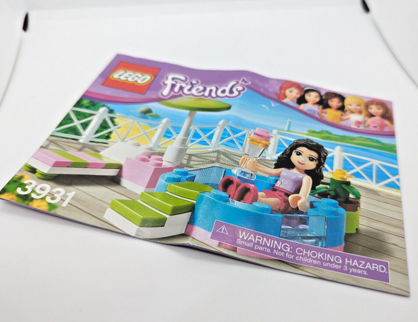 LEGO Friends: Emma's Splash Pool 3931 w/ Instructions - No Box - StudBee