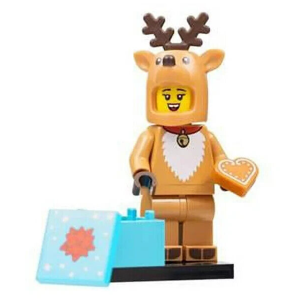 SEALED New LEGO CMF Series 23 - Reindeer Costume 71034 #4 Present Cookie (wtr - StudBee