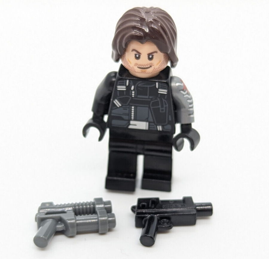 LEGO Minifigure WINTER SOLDIER (Holster) Marvel Super Heroes 76051 760747 (sh257 - StudBee
