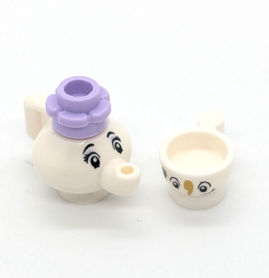 New LEGO Disney Princess Minifigure - Mrs. Potts & Chip (dp077) 43196 Belle - StudBee