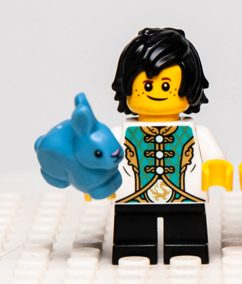 New Lego BAM 2023 Chinese New Year Minifigure - Boy with Blue Rabbit - StudBee