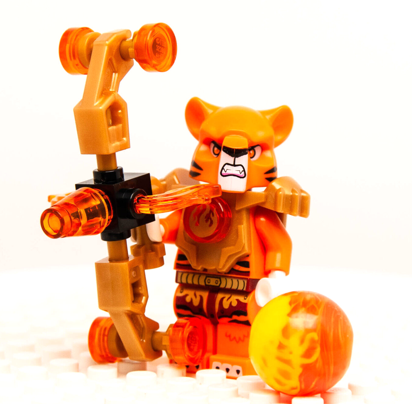 LEGO Chima Minifigure - Tormak (loc073) 70146 Orange Tiger Fire Tribe - StudBee