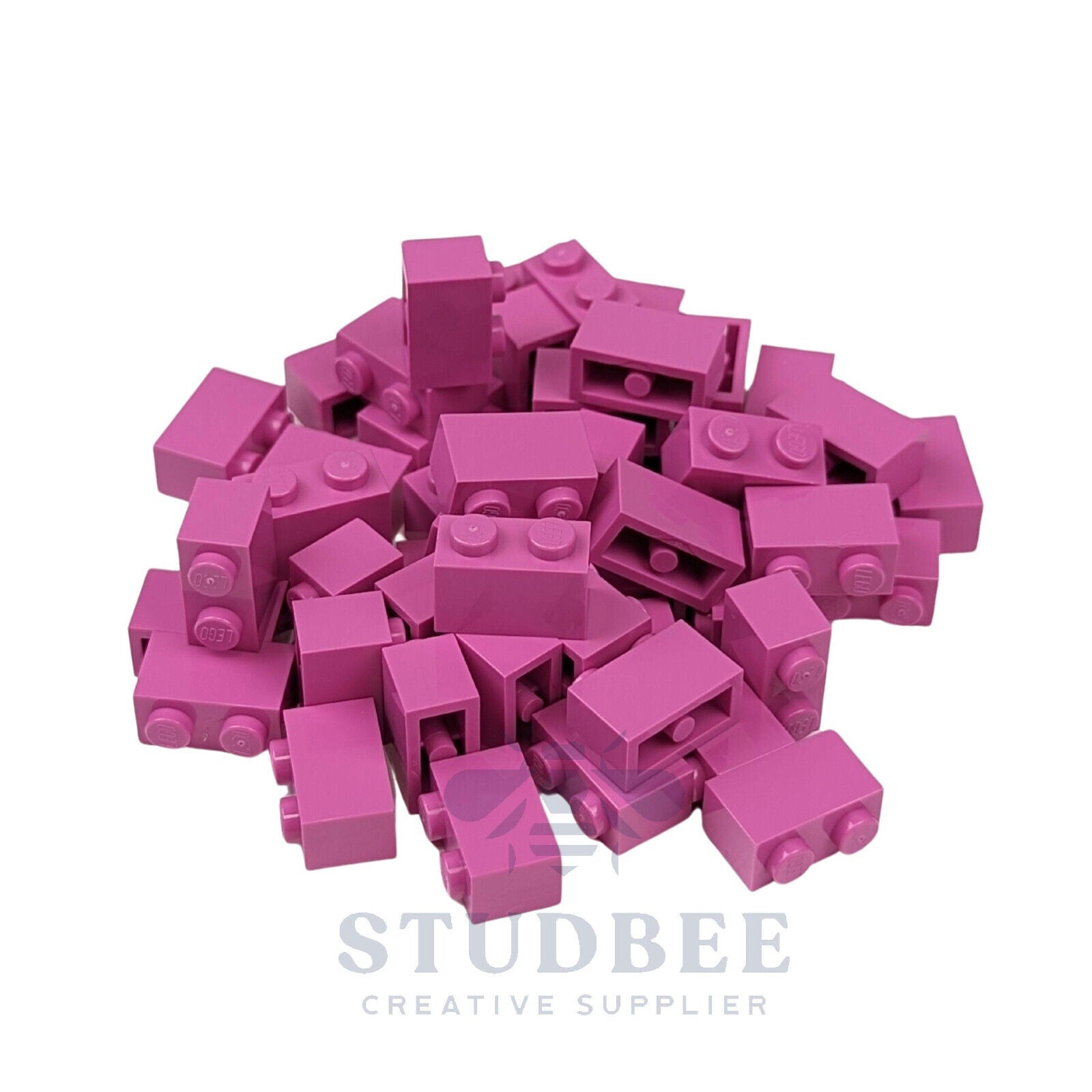 NEW LEGO  - 1 x 2 Bricks - #3004 - 50 Pieces - 20+ Colors Available - StudBee