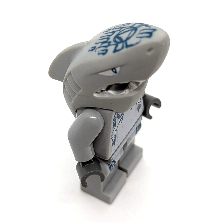 Lego Atlantis Diver Sam Rhodes (atl008) & Shark Warrior (atl004) Minifigure 8078 - StudBee