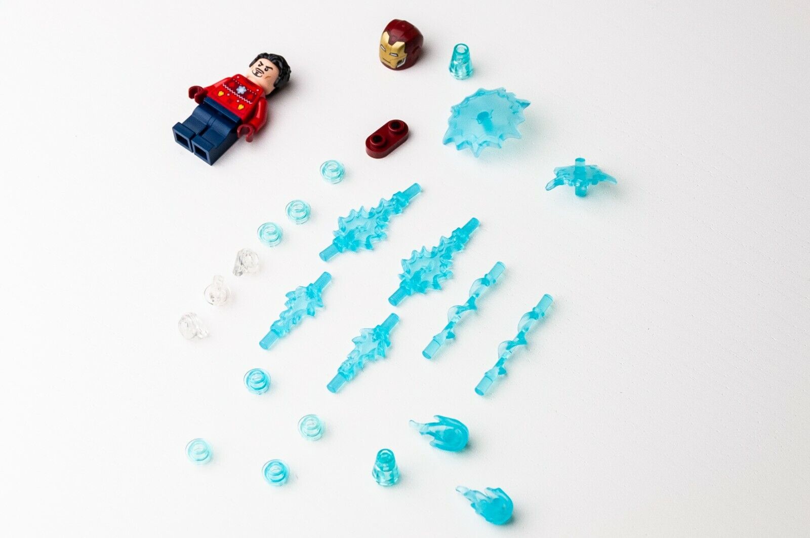 New LEGO Iron Man (w/ Power Blasts) Minifigure - Marvel Advent 2021 (sh760) - StudBee