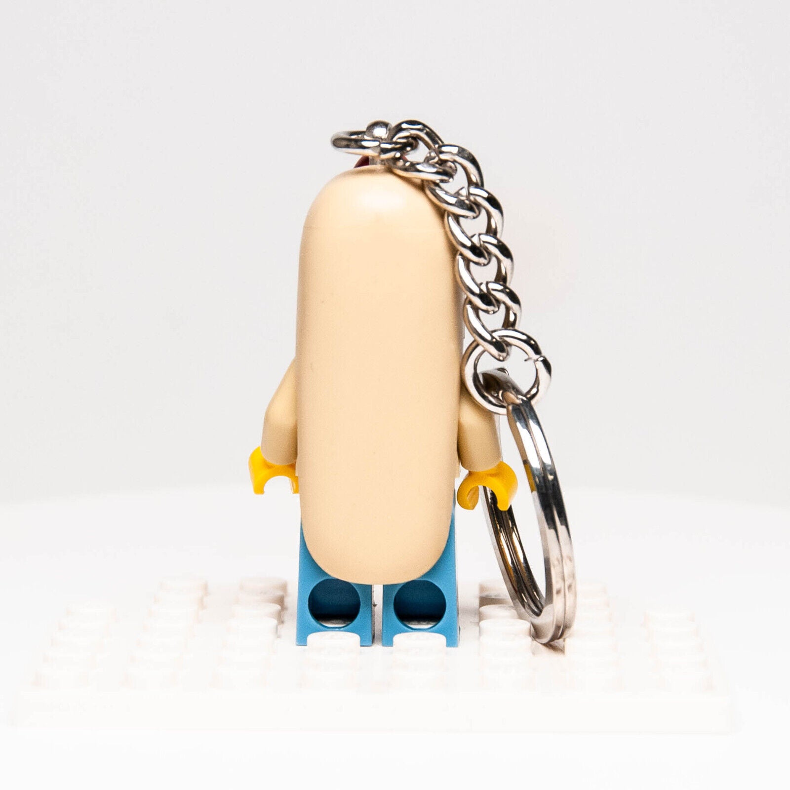 Lego Minifigure Key Chain Hot Dog Man Costume 853571 Bag Backpack Ring (col13-14 - StudBee