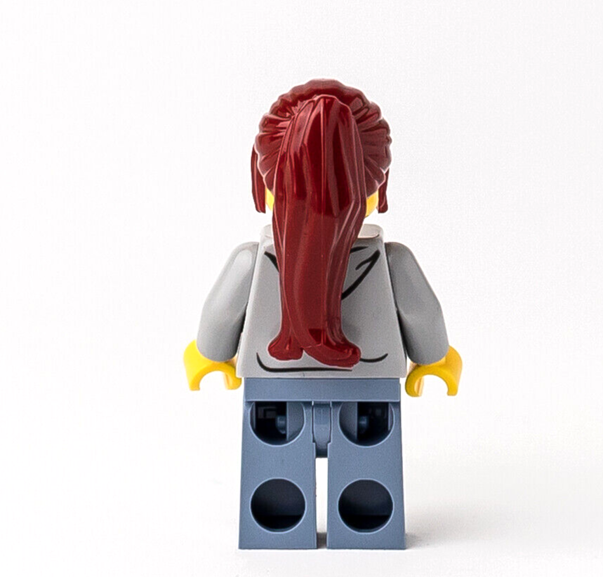 LEGO Track Official - Female Minifigure - 75893 (sc075) Long Ponytail, Sunglasse - StudBee