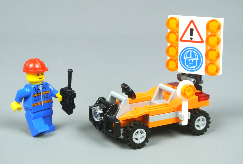 NEW SEALED Lego City Road Construction Vehicle w/ Minifigure Polybag 30357 58pc - StudBee