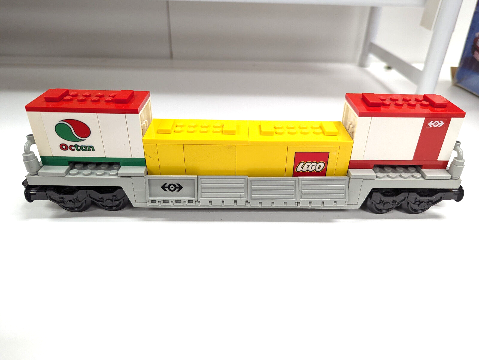 Vintage Lego 9V Train Container Double Stack 4549 - 100% Complete Box Manual - StudBee