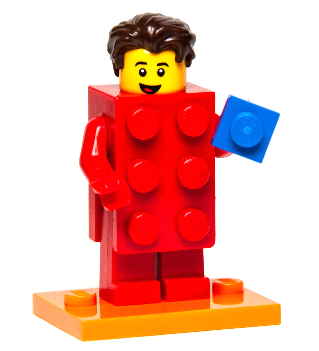 New Lego Series 18 CMF Minifigure - Red Brick Costume Suit Guy (col18-2) 71021 - StudBee