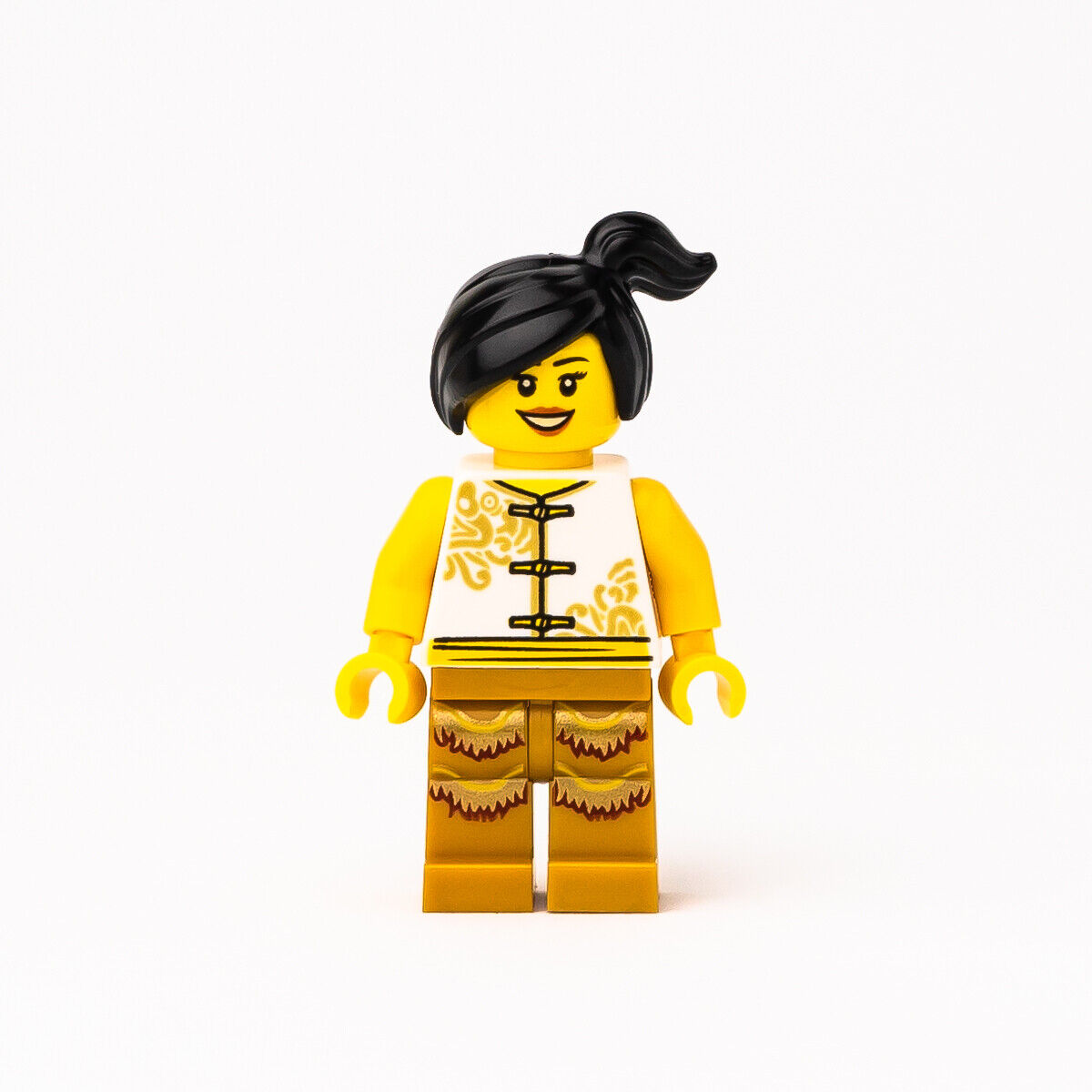 New LEGO Holiday Minifigure: Woman Lion Dance Gold (hol176) Chinese New Year - StudBee