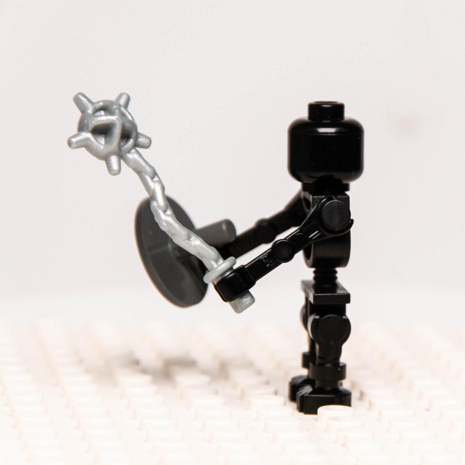 LEGO Fantasy Era Castle Minifigure: Black Skeleton Warrior Red Eyes 7094 (cas327 - StudBee