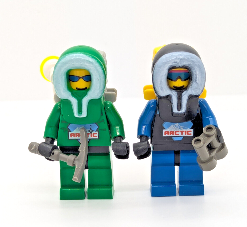LEGO Arctic Minifigure Lot & Polar Bear - Outpost - 6520 (arc003 arc008 (brr