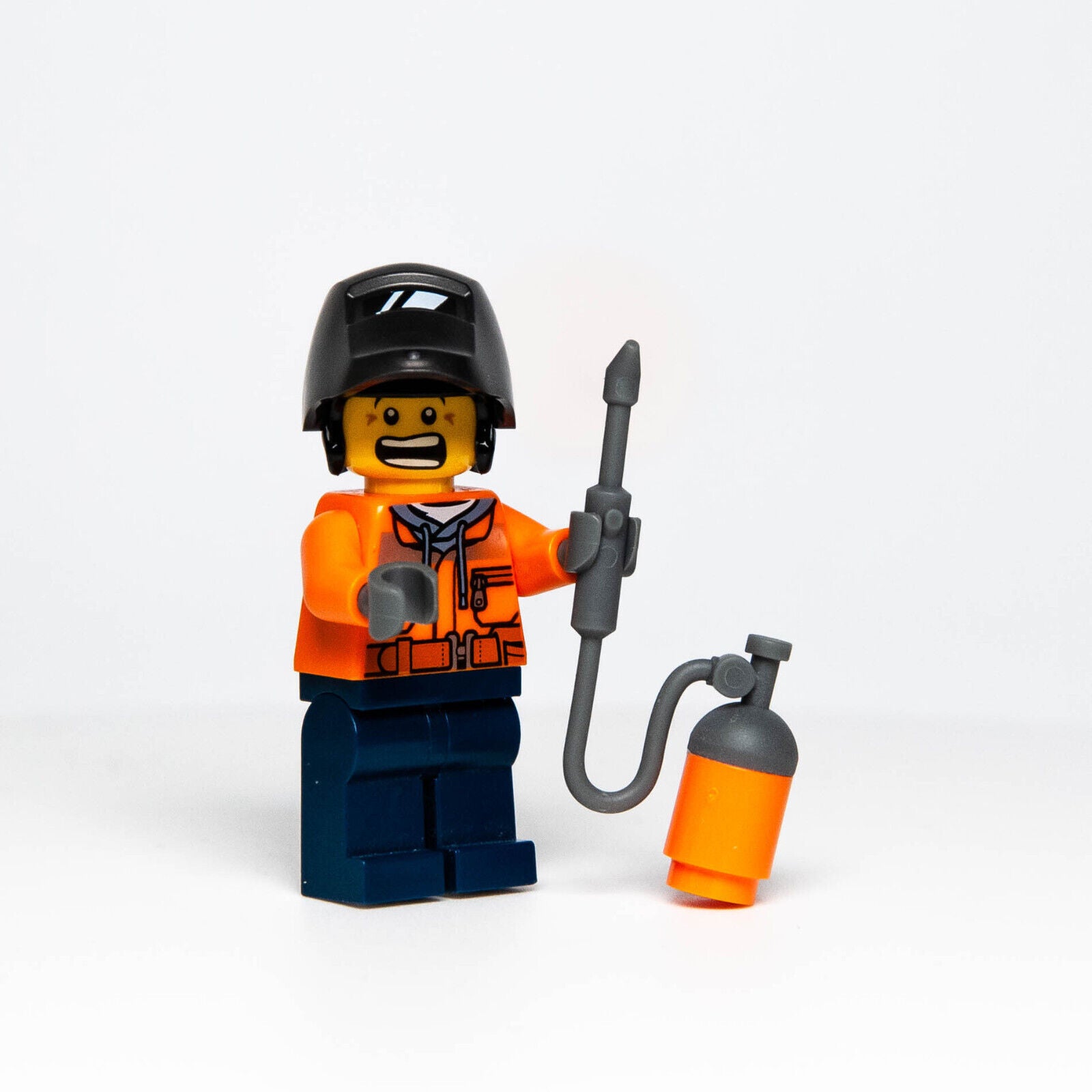 Lego City Fire Minifigure - Welder in Safety Jacket (cty1115) 60248