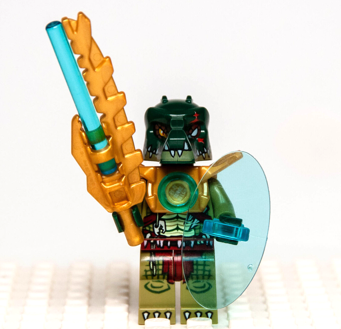 LEGO Chima Minifigure - Cragger Light Armor (loc051) 70216 Crocodile Tribe - StudBee