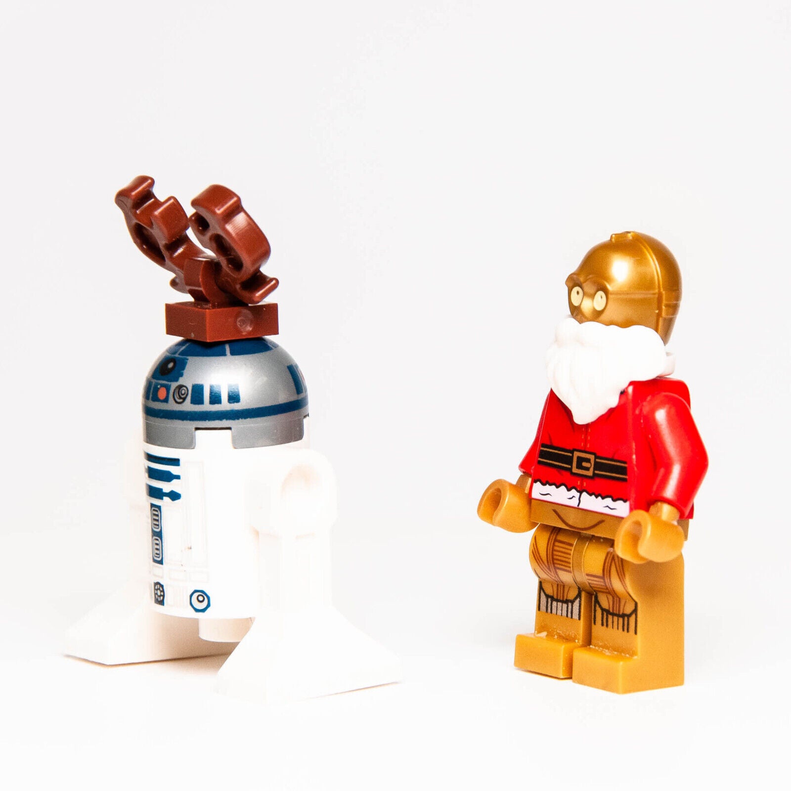 LEGO Star Wars Minifigures: Santa C-3PO, Reindeer R2-D2 75097 Christmas) (sw0680 - StudBee