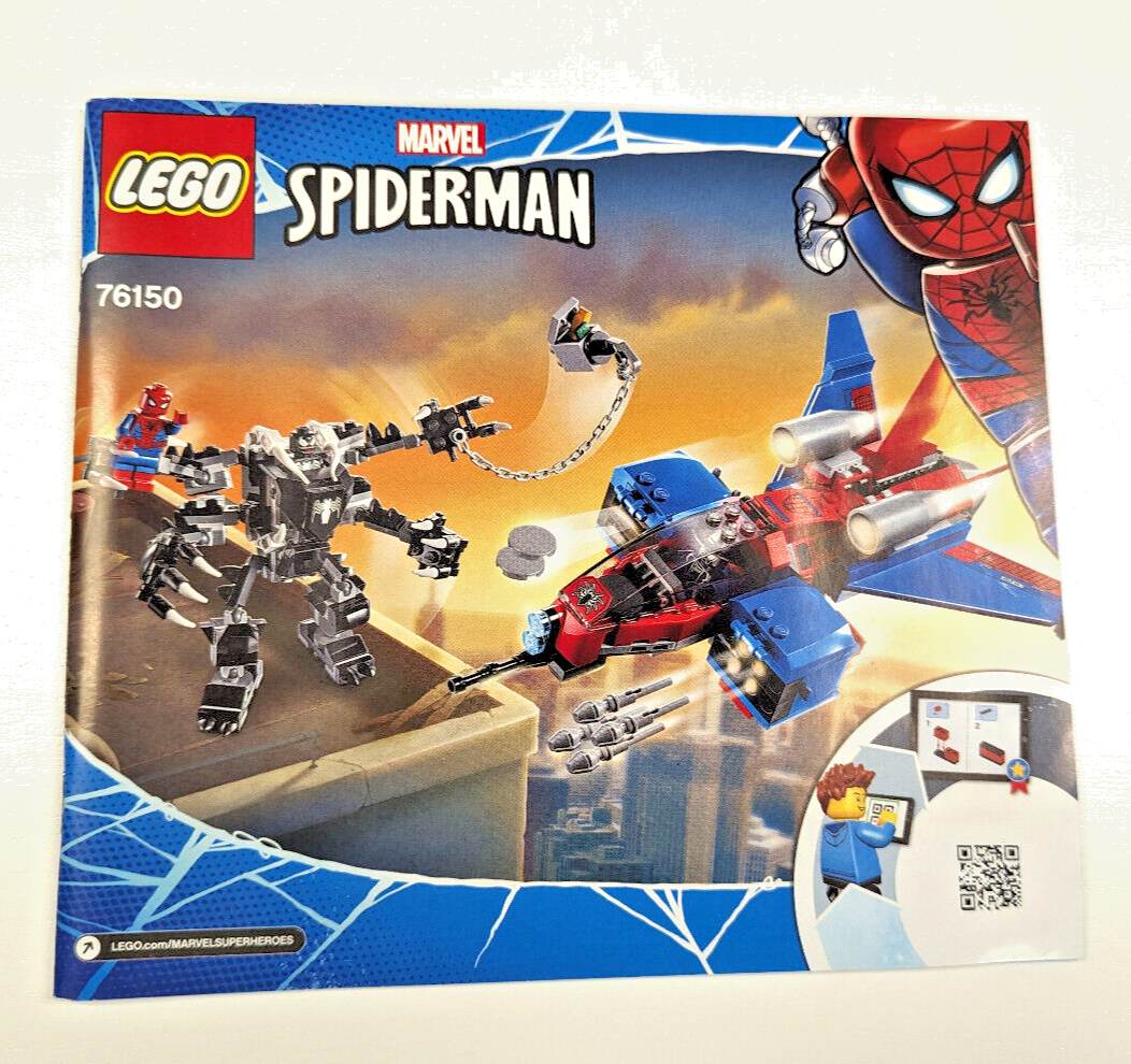 New Lego -Instructions Manual Only 76150 Spiderjet vs. Venom Mech