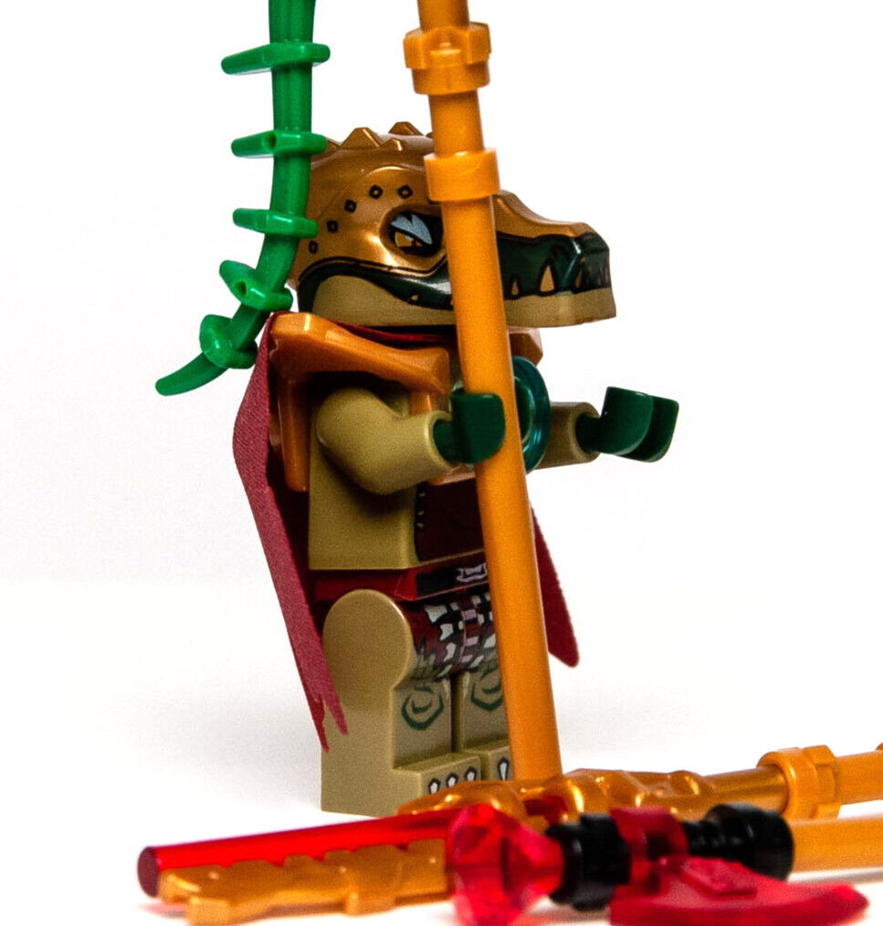 LEGO Chima Minifigure - Crominus Tattered Cape (loc023) Crocodile w/ 3