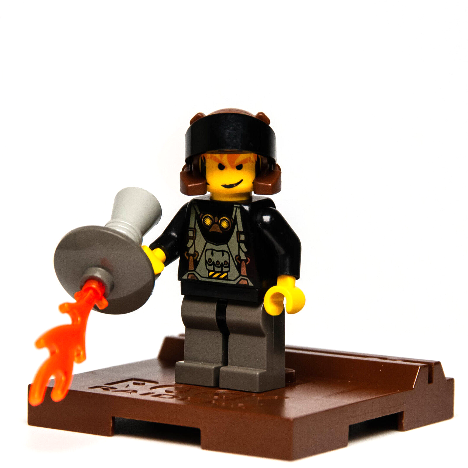 LEGO Rock Raiders Minifigure w/ Stand - Axel Black Visor 3349 (rck008) Heroes - StudBee
