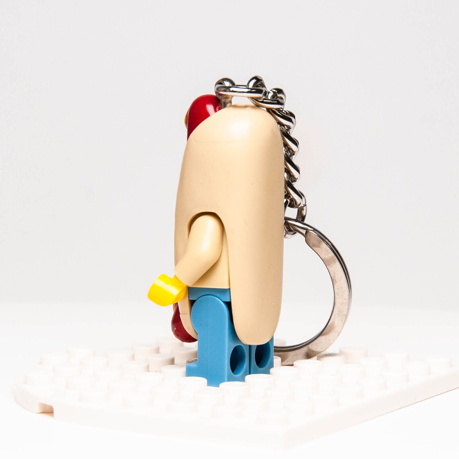 Lego Minifigure Key Chain Hot Dog Man Costume 853571 Bag Backpack Ring (col13-14 - StudBee