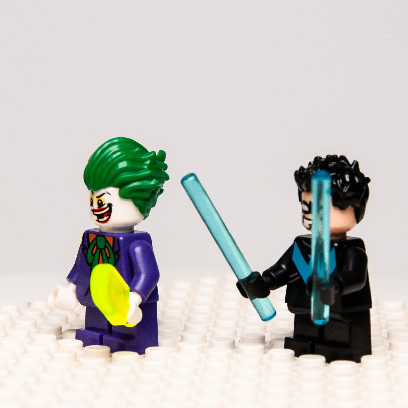 Lego Mighty Micros Minifigures Lot - The Joker & Nightwing 76093 Short Legs