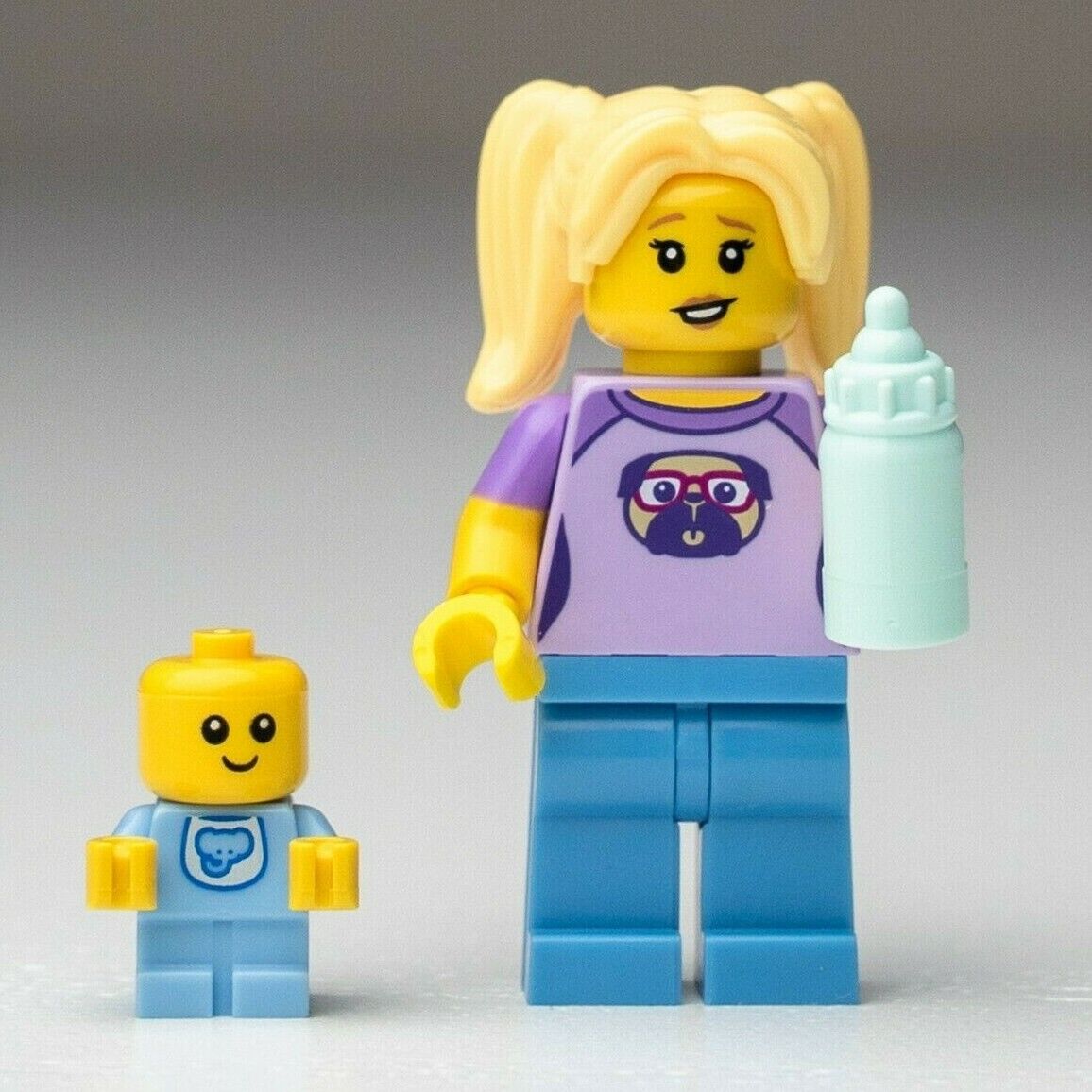 New LEGO Babysitter (w/ Stand and Accessories) Minifigure - (col16-16) - StudBee