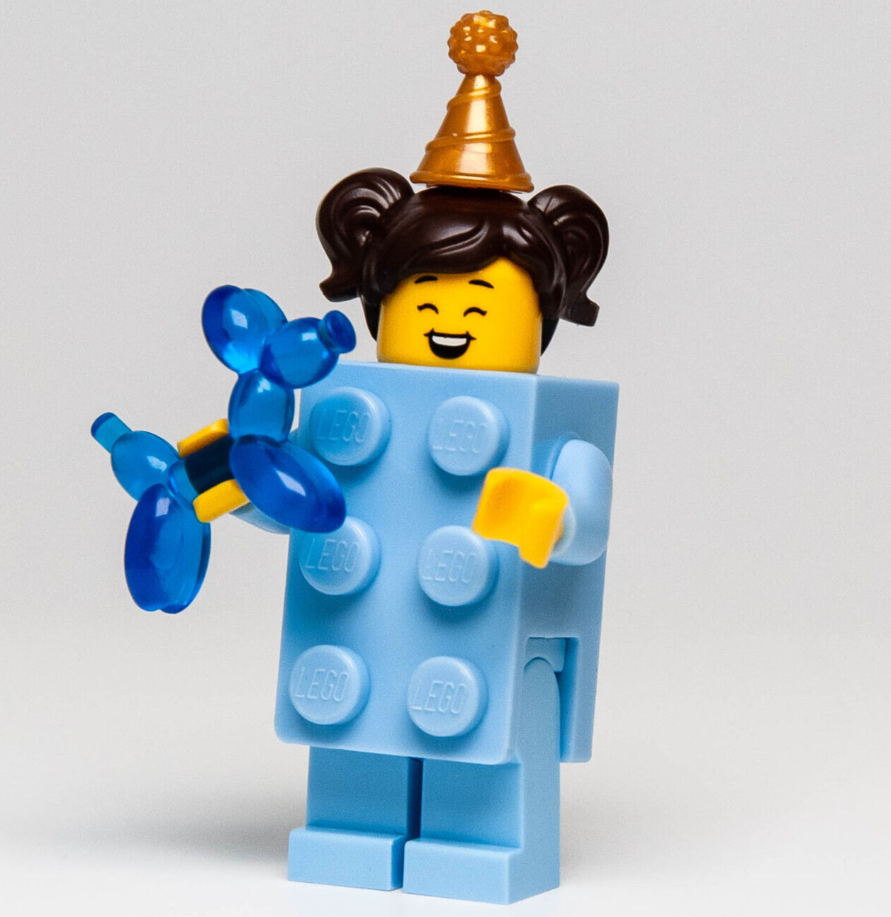 New Lego BAM Minifigure (hol298)Birthday Brick Suit Costume Girl w/ Balloon Dog - StudBee