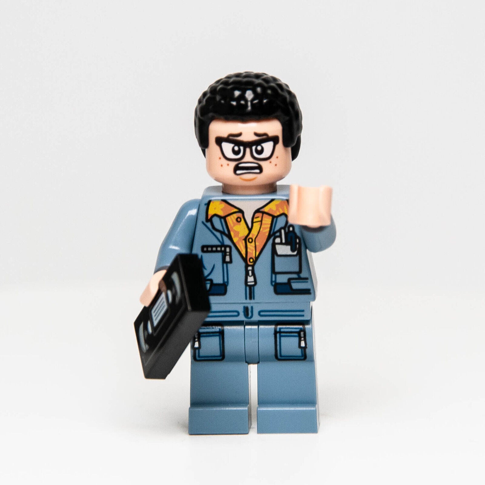LEGO Jurassic World Minifigure - Danny Nedermeyer (jw047) w/ VHS Tape 75935 - StudBee