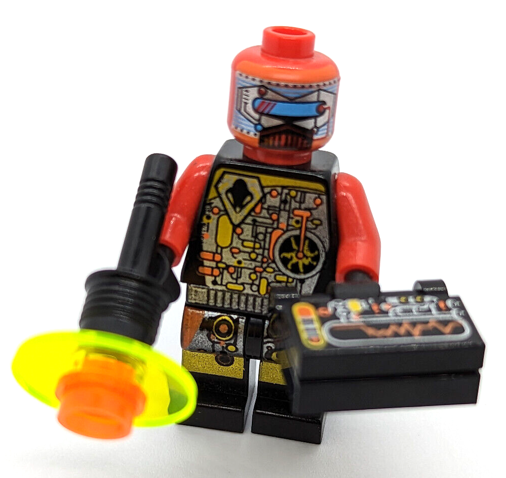 LEGO UFO Droid Minifigure - Red (Techdroid 2) Space (sp044) - StudBee