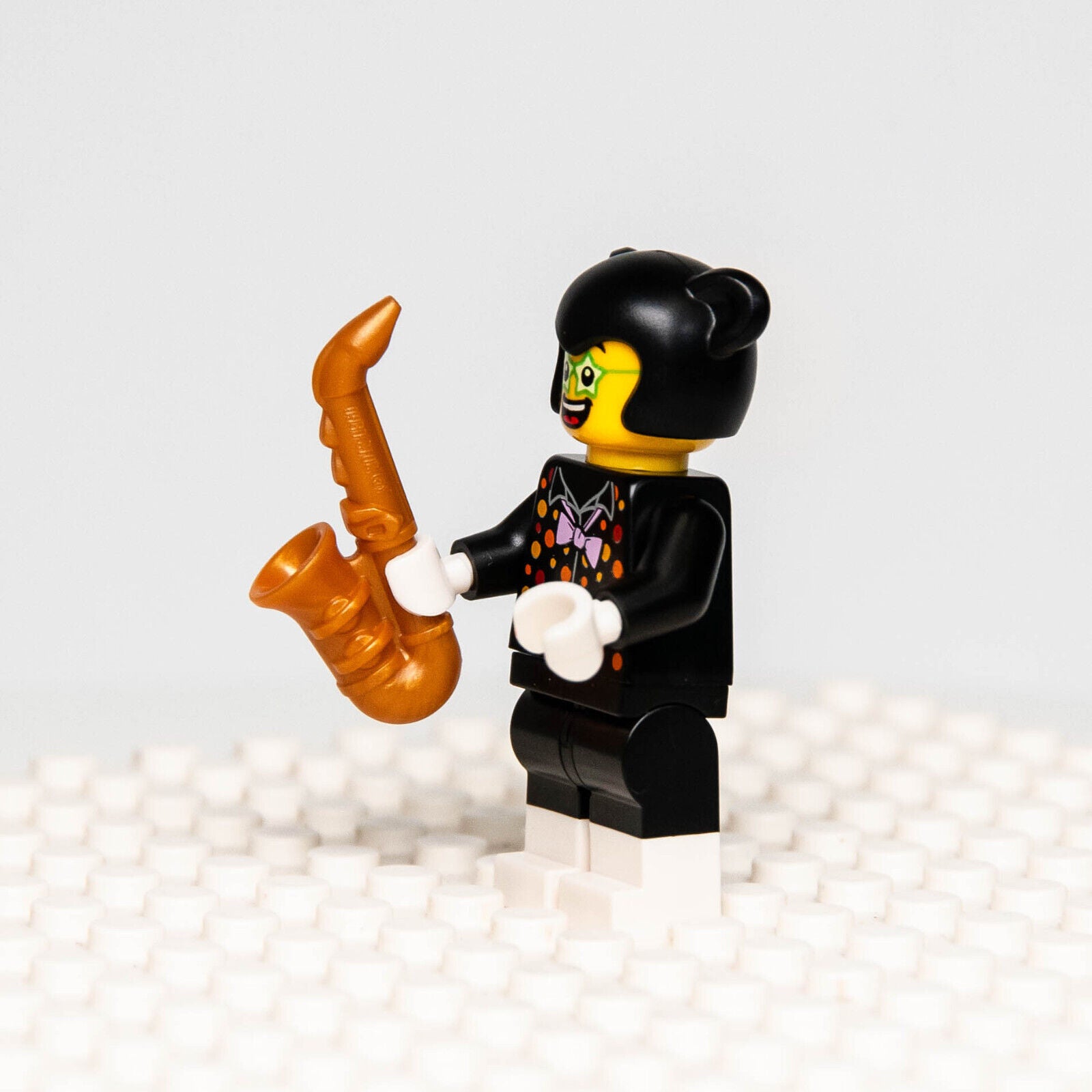 New Lego BAM 2023 Minifigure Halloween Party Black Cat Girl Costume Sax (blk - StudBee