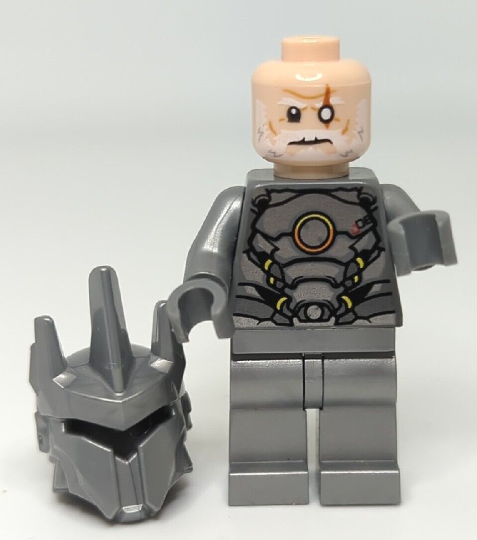 LEGO Reinhardt Wilhelm Minifigure w/ Helmet Overwatch 75973 (ow010) - StudBee