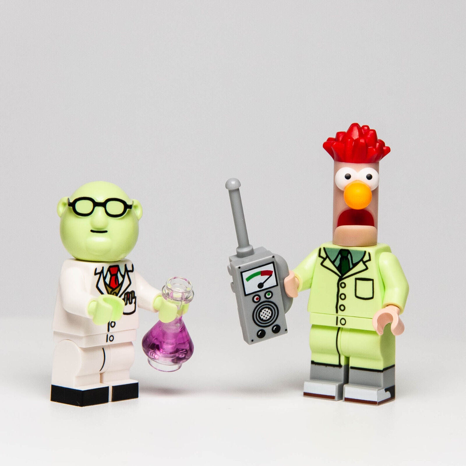 (Lot of 2) New LEGO Muppets CMF 71033 - Dr. Bunsen Honeydew & Beaker (coltm-3) - StudBee