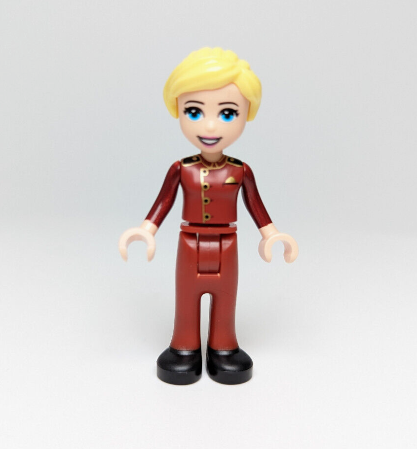 NEW Lego Friends: Usher Stephanie w/ Hotel Luggage Cart & Poodle (frnd452) 41684 - StudBee