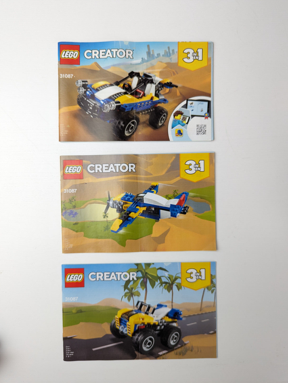 LEGO 31087 Creator 3 in 1 - Dune Buggy - Airplane or ATV Quad - StudBee