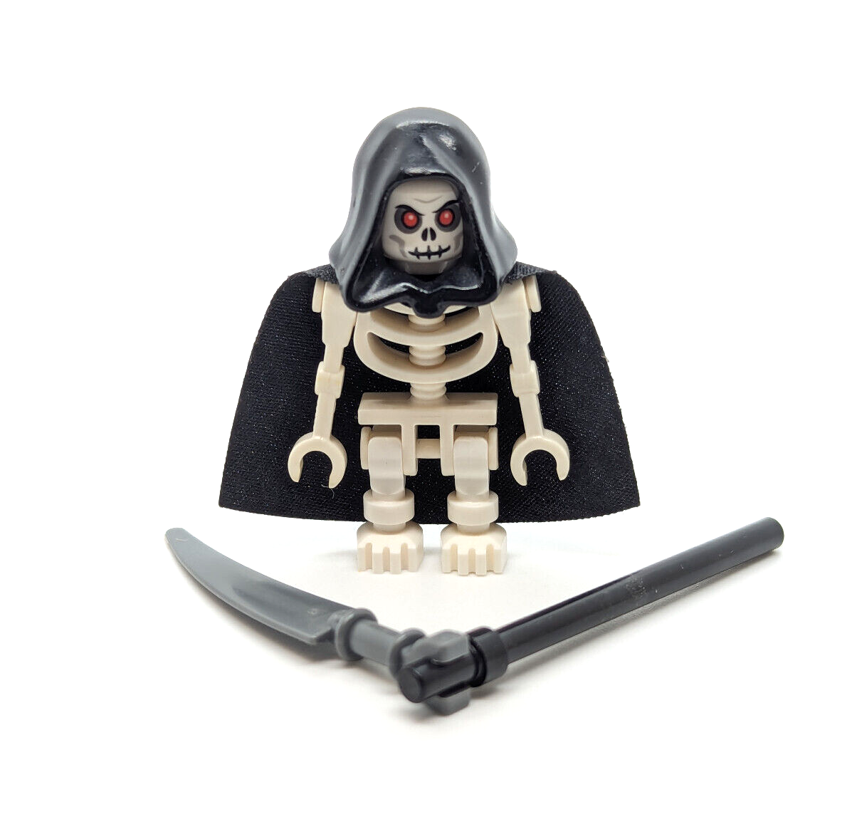 Lego Fantasy Castle Minifigure - Skeleton Reaper Warrior & Horse (cas378) 7079 - StudBee