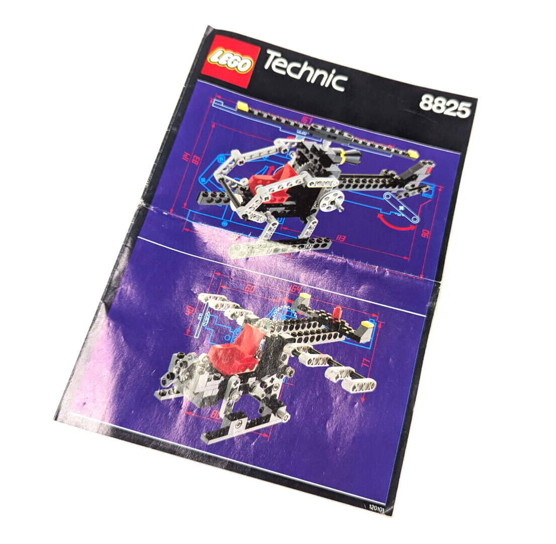 Vintage Lego Technic Airport 8825 -  NIGHT CHOPPER - Complete w/ Manual - StudBee