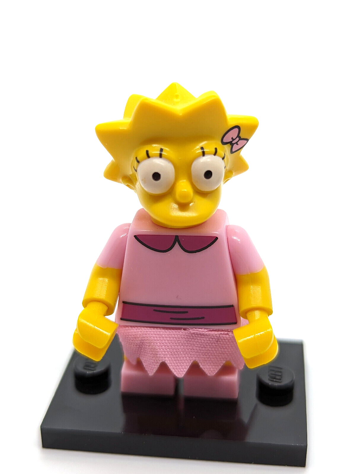 Lego Lisa Collectible Minifigure w/ Snowball 2 Simpsons Series 2 CMF Complete - StudBee