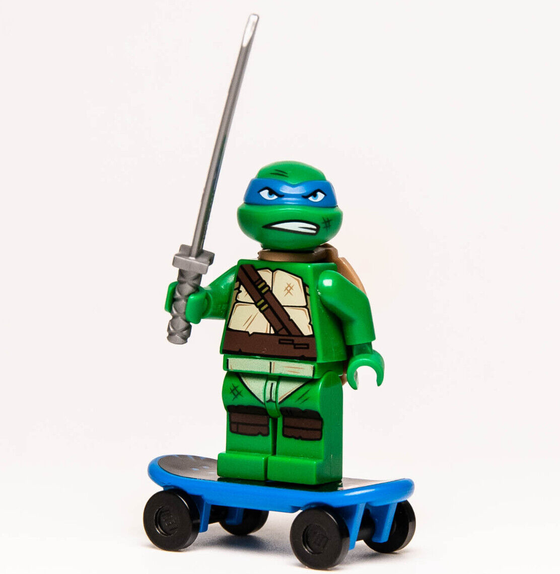 LEGO TMNT Leonardo Minifigure: Gritted Teeth, Smudges Ninja Turtle 79118 (tnt024 - StudBee