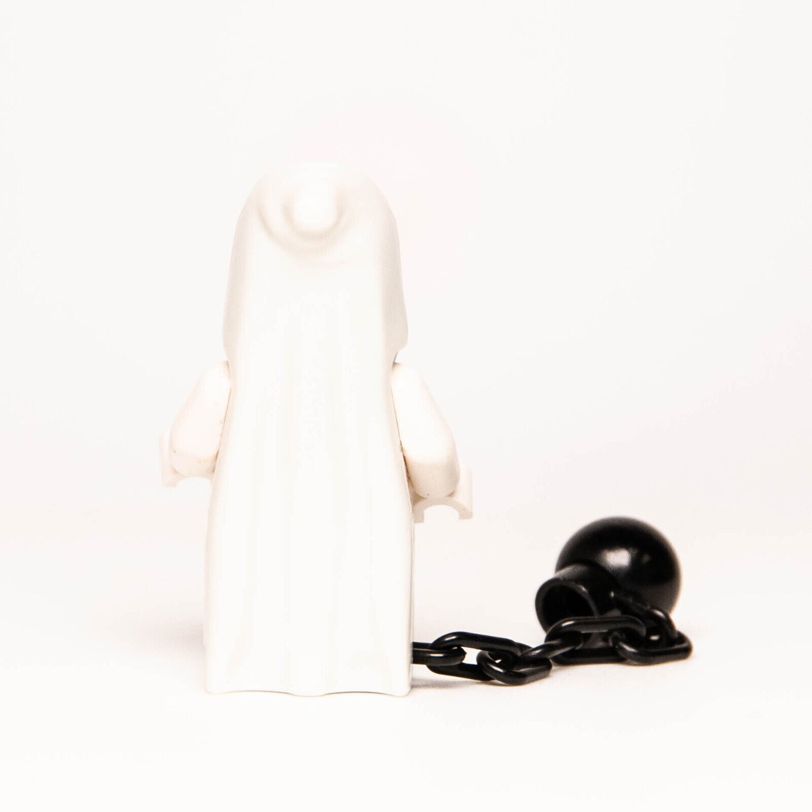 LEGO Glow Ghost w/ Ball Chain Minifigure - Pointed Top (gen044) Monster 30201 - StudBee