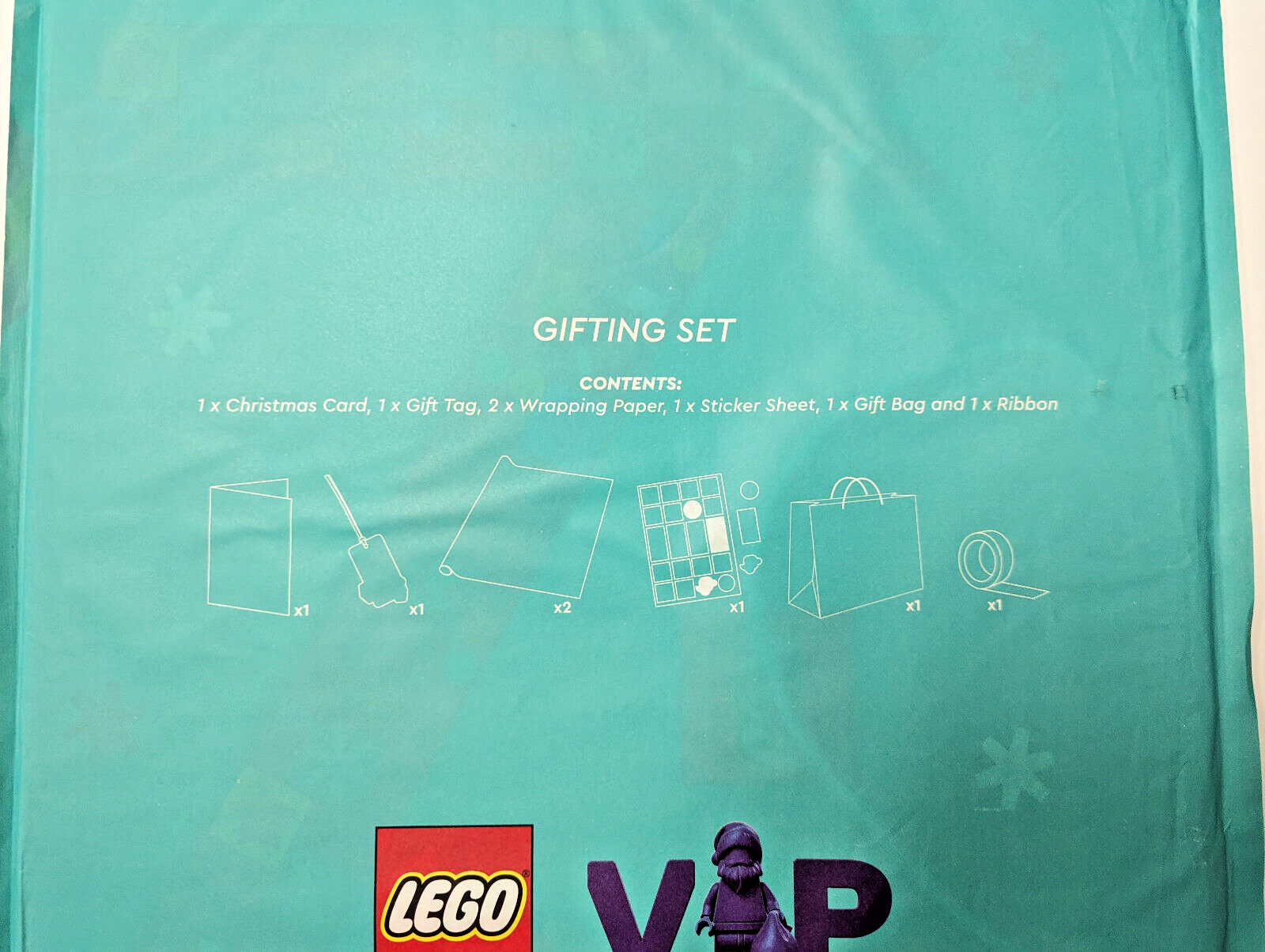 LEGO VIP Santa Gifting Set - Bag, Wrapping Paper, Card, Stickers & More RDP95714 - StudBee
