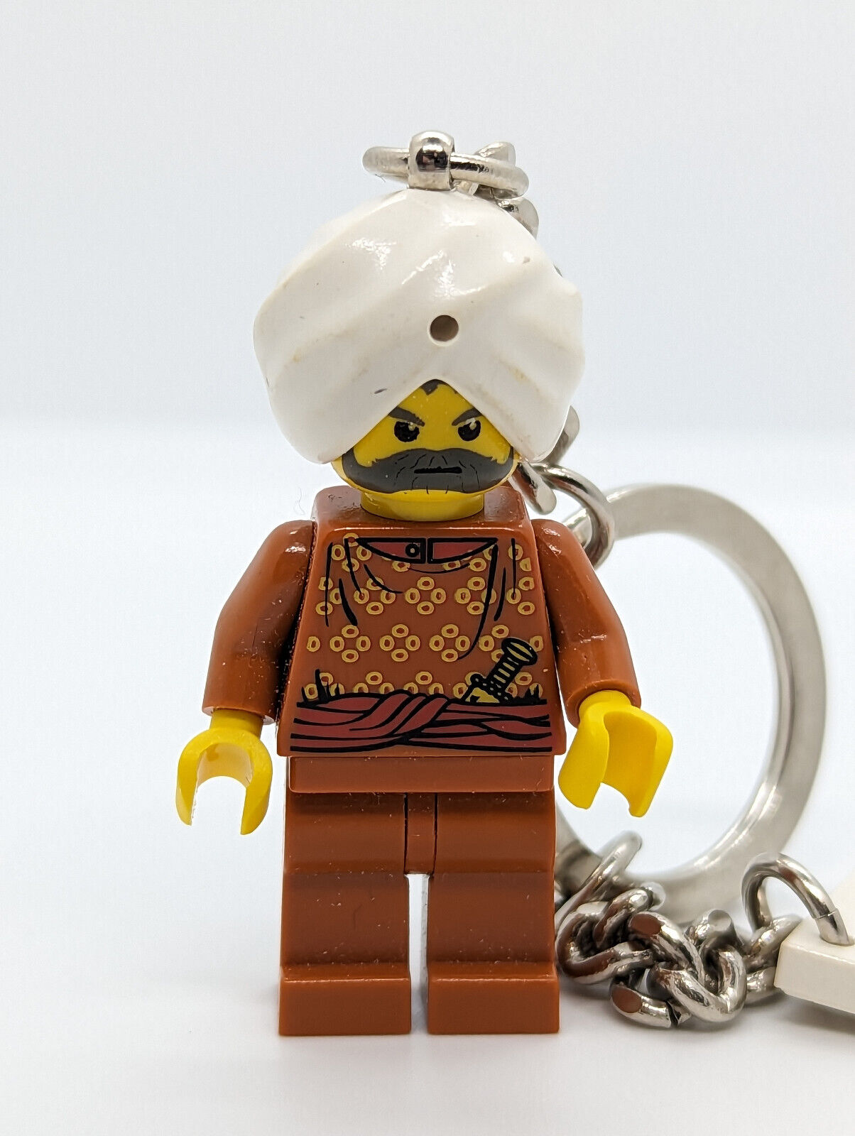 Lego Adventurers Orient Minifigure Keychain Ring - Maharaja Lallu (adv030) KC034 - StudBee